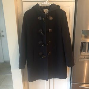 LL Bean women’s lambswool hooded coat